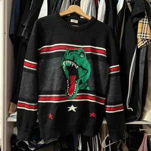 saint laurent dinosaur sweater